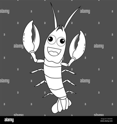 Red crayfish Black and White Stock Photos & Images - Alamy