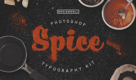 Food Typography Photoshop Effects - Deliciously quick photoshop actions!