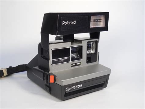 Polaroid Spirit 600 Vintage Instant Camera w/ Silver/Gray Front