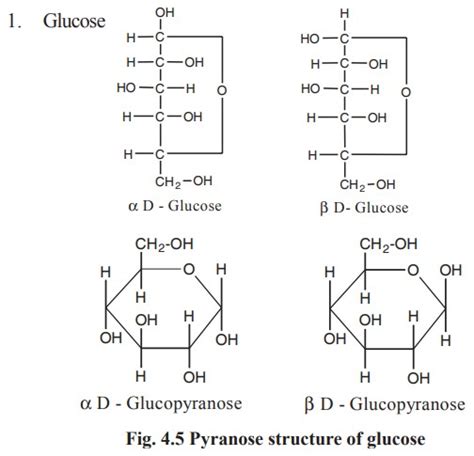 Haworth projection formula of glucose and fructose