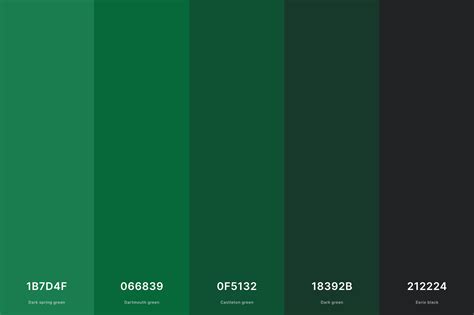 35+ Best Green Color Palettes with Names and Hex Codes – CreativeBooster