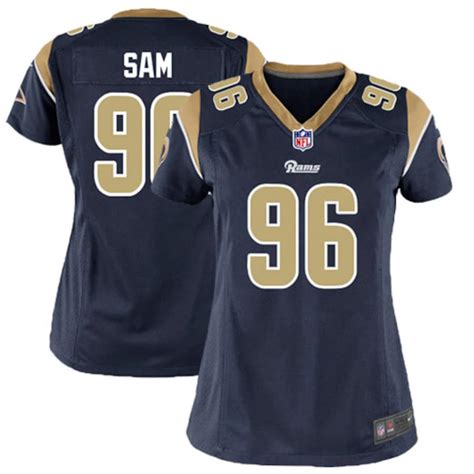 Women's St. Louis Rams Michael Sam Nike Navy Blue Game Jersey