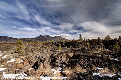 HDR Sunset Crater Volcano In Arizona