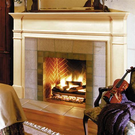 57" White The Windsor Fireplace Mantel Unfinished - Fireplacess.com