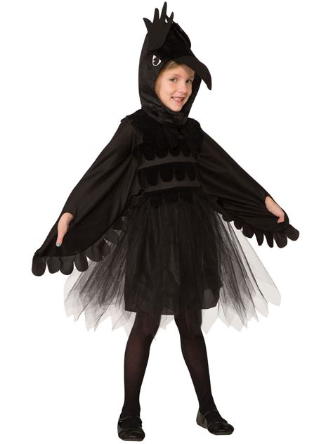 Raven Girls Costume - PartyBell.com | Raven costume, Girl costumes, Raven dress