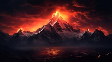 Premium AI Image | Mountaintop Sunrise Beauty