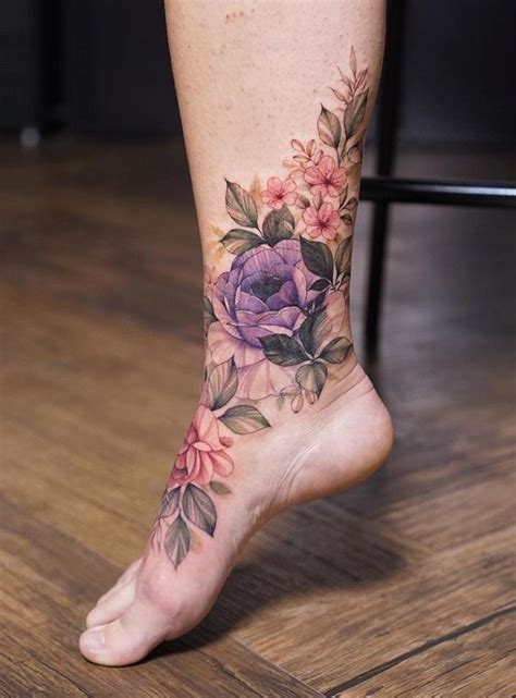 Ankle Tattoos For Women - Discover cool lower leg ink with the best ankle band tattoos for men ...