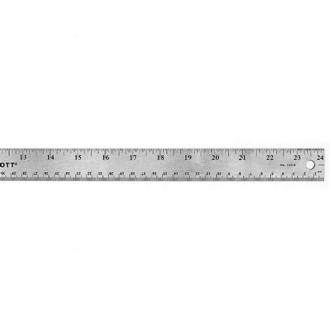 WESTCOTT Ruler,24 Inch,Stainless Steel - 10F265|10418 - Grainger