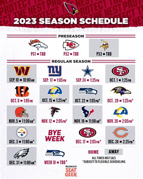 Arizona Cardinals on Twitter: "Your 2023 #AZCardinals schedule has ...