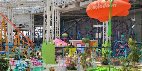 The Nickelodeon Universe in the American Dream Mall in 2024