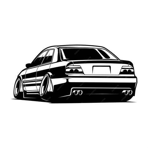 Premium Vector | Car jdm vector illustration