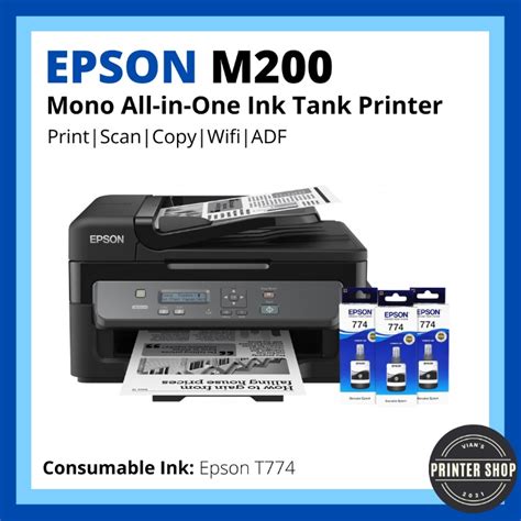 Epson M200 Mono All-in-One Ink Tank Printer, Computers & Tech, Printers, Scanners & Copiers on ...