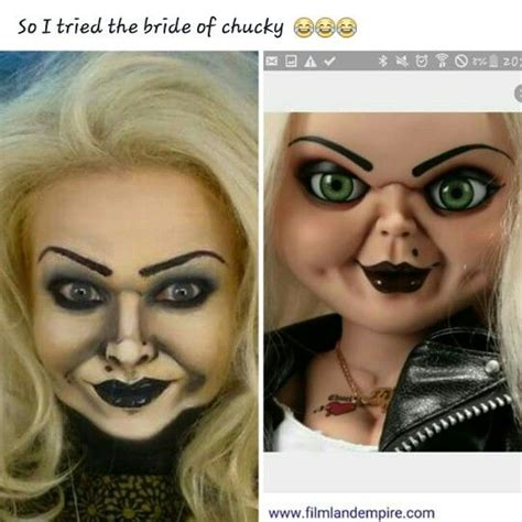 Bride of chucky makeup I did Cute Halloween Makeup, Halloween Looks, Diy Halloween Costumes ...