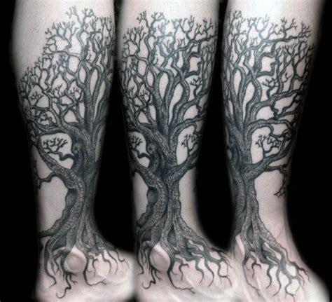 50 Oak Tree Tattoo Designs For Men - Leaves And Acorns