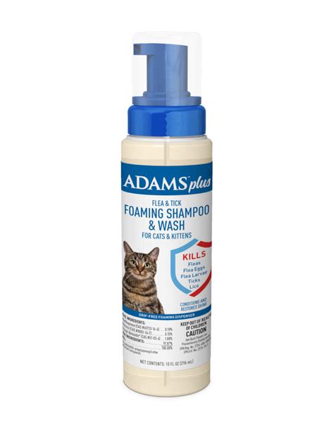 Adams Plus Flea & Tick Foaming Shampoo & Wash for Cats & Kittens | Adams™