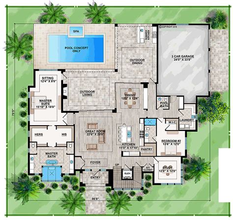 Mediterranean House Design Floor Plans | Floor Roma