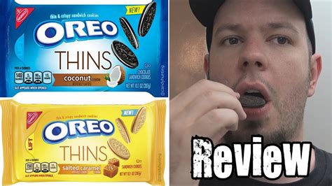 Oreo Thins Coconut & Salted Caramel Review - Wreckless Eating - YouTube