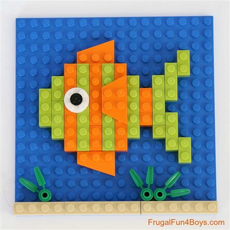 LEGO Animal Mosaic Building Cards - Frugal Fun For Boys and Girls