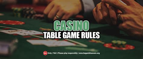 Listing the Basic Rules of Popular Casino Table Games