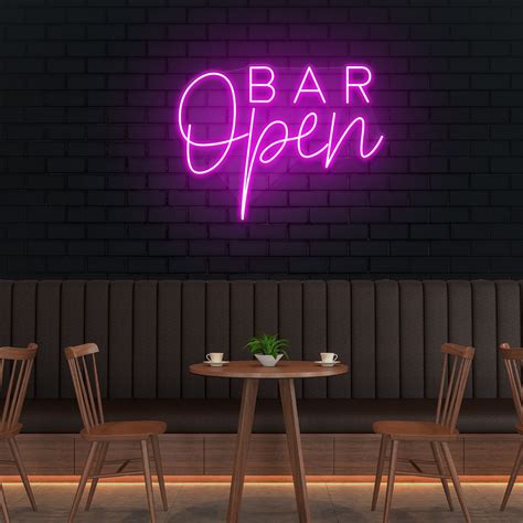 Bar Open Led Neon Sign Light