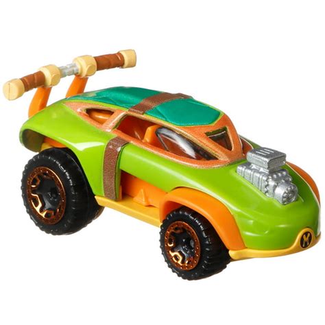 Hot Wheels Character Cars Michelangelo Diecast Car - Walmart.com ...