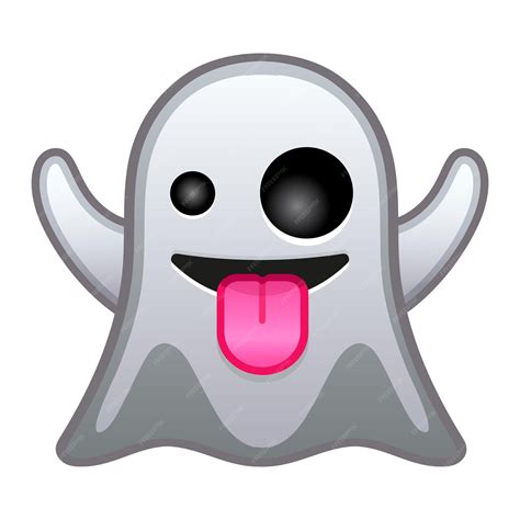 Premium Vector | Top quality emoticon Ghost social media chat emoticon Cute emoji Yellow face ...