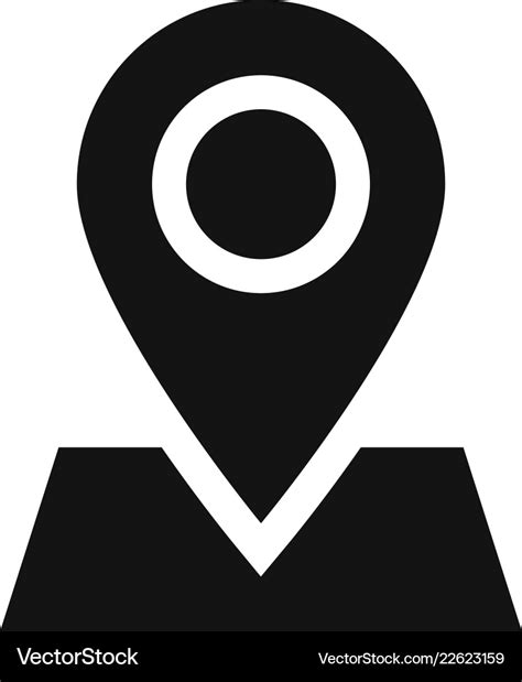 Location on map icon Royalty Free Vector Image