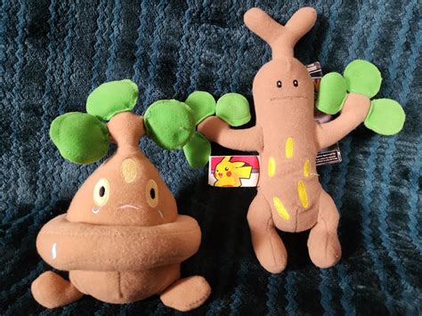 Mavin | Nintendo Pokemon Bonsly and Sudowoodo Plush Toy Jakks Pacific 2007