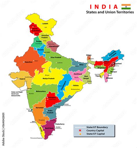 Political Map Of India India Political Map With States And