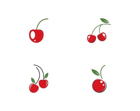 Cherry logo vector icon — Stock Vector © uminurwakhidah875 #300418026