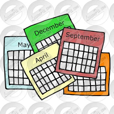 Month Calendar Clipart