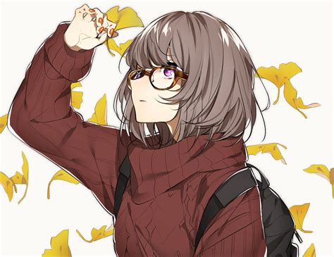 Anime Girl Glasses Pfp - MAXIPX