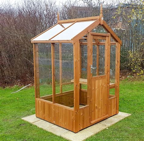 Swallow Lark 4x4 Wooden Greenhouse | Greenhouse Stores | Wooden greenhouses, Small wooden ...