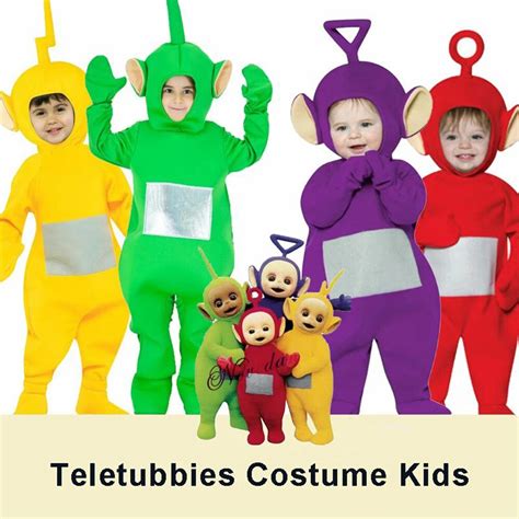 Teletubbies Costume Kids Child Cosplay Dipsy Laa-laa Po Tinky Winky Onesies Christmas Pajamas ...