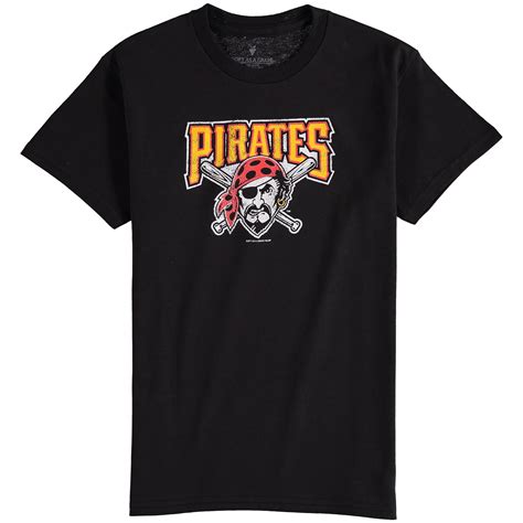 Pittsburgh Pirates Youth Distressed Logo T-Shirt - Black