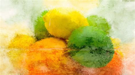 Download Aesthetic Art Citrus Fruits Wallpaper | Wallpapers.com