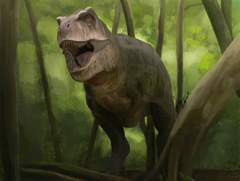 Tyrannosaurus rex (Prehistoric Planet colors) by ryankirkwoodart on DeviantArt