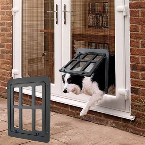 Magnetic Dog Cat Flap for Screen Door, Lockable Pet Screen Door, Cat ...