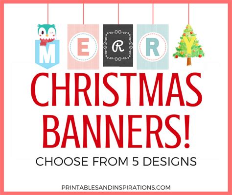 Free Printable Merry Christmas Banners! - Printables and Inspirations