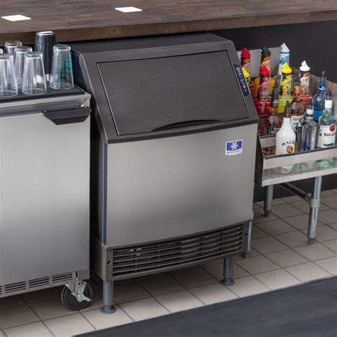 Manitowoc URF0140A NEO 26" Air Cooled Undercounter Regular Cube Ice Machine with 90 lb. Bin ...