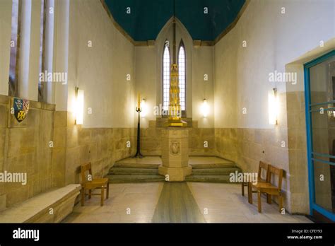 Interior of the Cathedral Church of the Holy Spirit, Guildford Cathedral, Guildford, Surrey ...