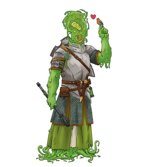 [art] Bloop a plasmoid nature cleric : r/DnD