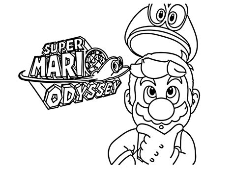 Super Mario Odyssey Printable Coloring Page - Free Printable Coloring Pages