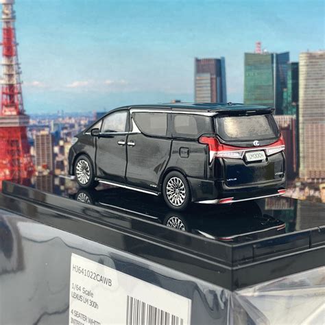 HOBBY JAPAN 1/64 LEXUS LM 300h HYBRID 4 SEATER BLACK with WHITE INTER – Tokyo Station