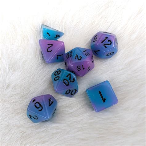 Glow in the Dark Dnd Dice Set Polyhedral Dice D&D Dice - Etsy