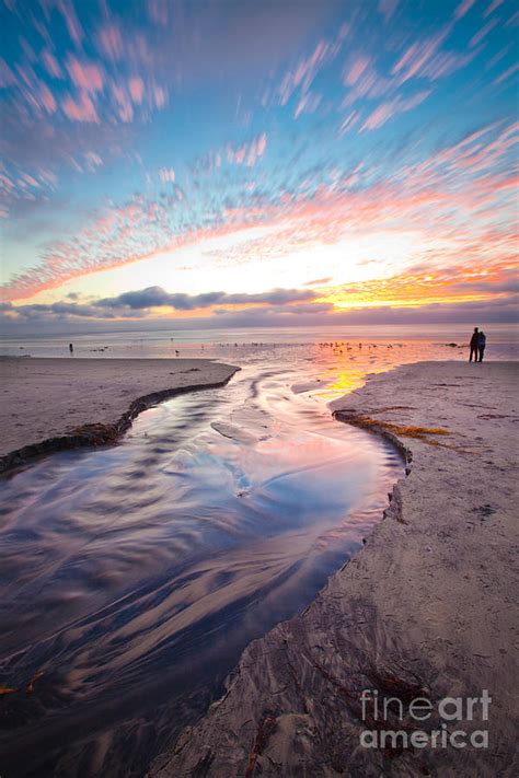 Moonlight Beach Sunset Photograph by Christy Woodrow