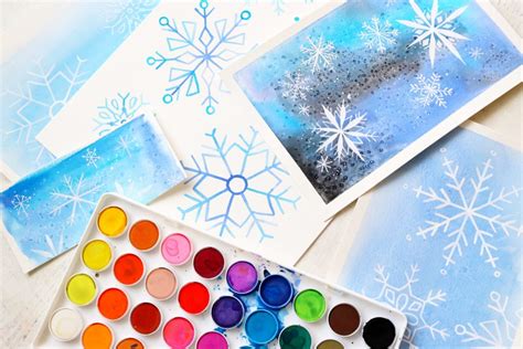 Use salt to create a whimsical watercolor snowflake! Here's the easy tutorial...