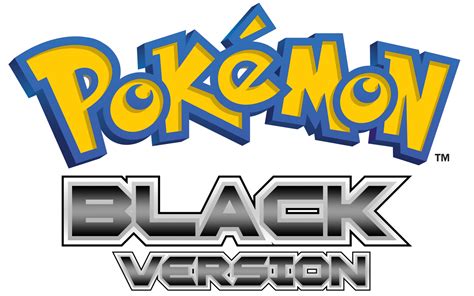 Pokemon Black Version Logo by HammerBro101 on DeviantArt