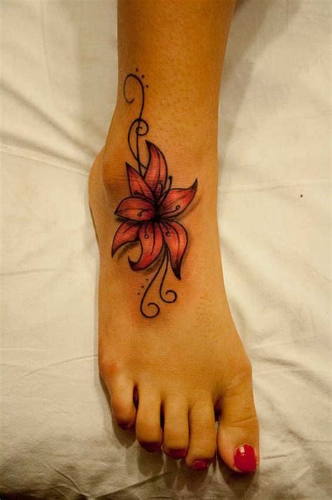 Tattoo designs foot, Foot tattoos, Tattoos for women flowers