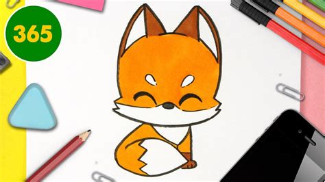 COMMENT DESSINER RENARD KAWAII - dessins kawaii faciles APPRENDRE À DESSINER DES ANIMAUX KAWAII ...